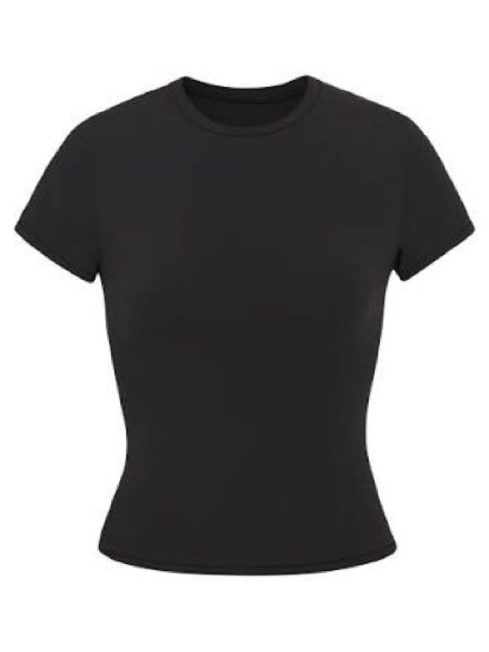 Skims Cotton Jersey Tshirt Soot NWT